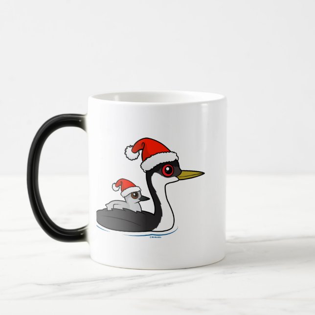 Birdorable Western Grebe Santa Verwandlungstasse (Links)