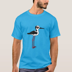 Birdorable White-Backed Stilt T-Shirt