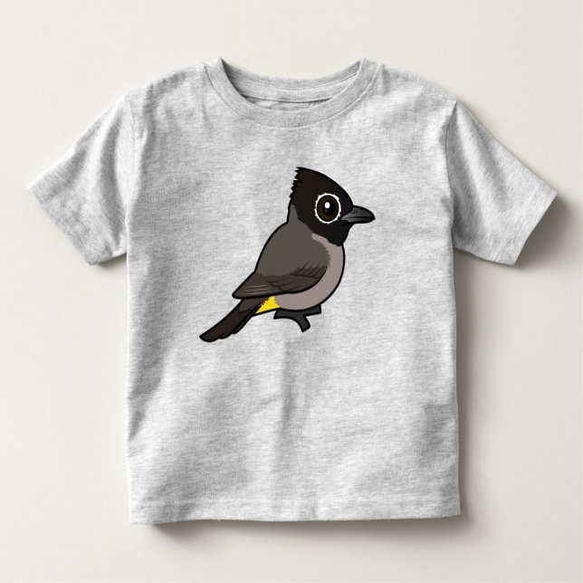 Birdorable White-spectacled Bulbul Kleinkind T-shirt (Vorderseite)
