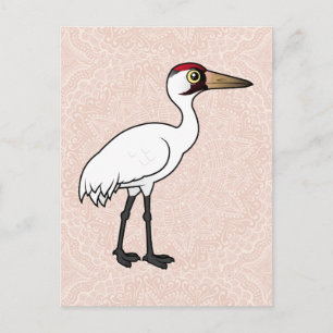 Birdorable Whooping Crane Postkarte