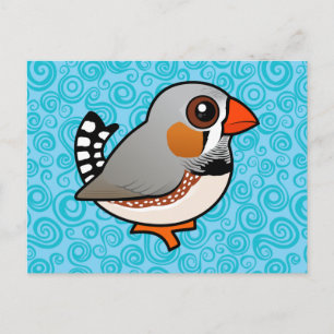 Birdorable Zebra Finch Postkarte