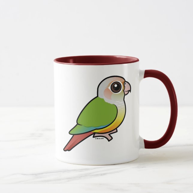 Birdorable Zimt Grünes-cheeked Conure Tasse (Rechts)