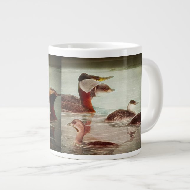 Birds 1917 No 1 Grebes Jumbo Coffee Mug Jumbo-Tasse (Vorderseite Rechts)