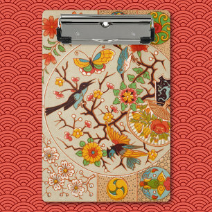Birds and Butterflies Mini Clipboard Mini Klemmbrett