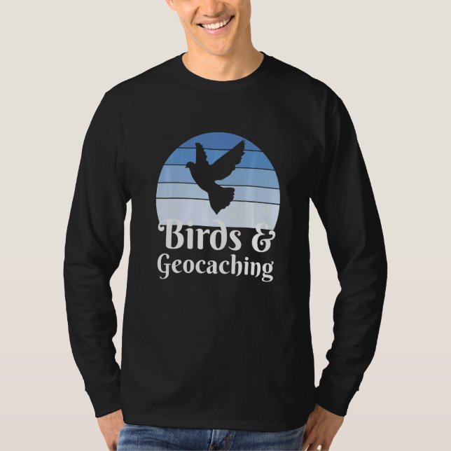 Birds And Geocaching   T-Shirt (Vorderseite)