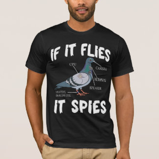 Birds Are Not Real Funny Bird Spies Conspiracy T-Shirt
