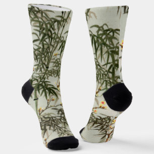 Birds Bamboo Asiatisch Japanisch Vintag Socken