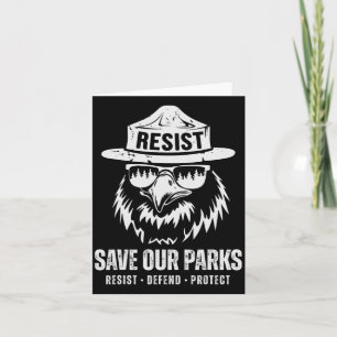 Birds Bear Rette unser Park gegen Trump Men Women Karte
