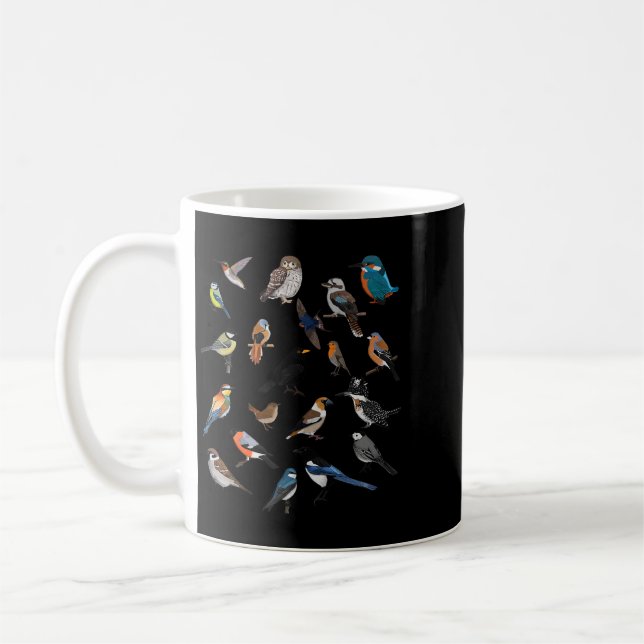 Birds Birdlover Birdwatcher Ornithologin Robin Wr Kaffeetasse (Links)