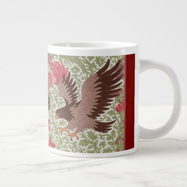 Birds Coffee Cup Aussehen Kunst & Handwerk Jumbo-Tasse (Rechts)