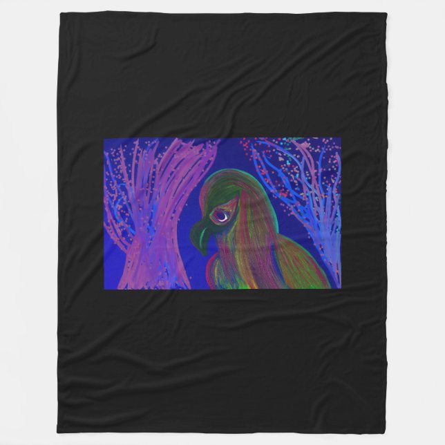 Bird's Elysium Fleecedecke (Vorderseite)