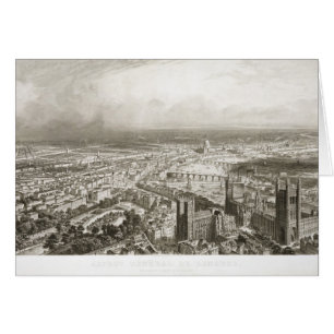 Bird's Eye View of London von Westminster Abbey,