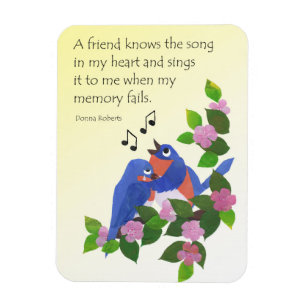 Birds Inspiration Friendship Quote Kühlschrankmagn Magnet