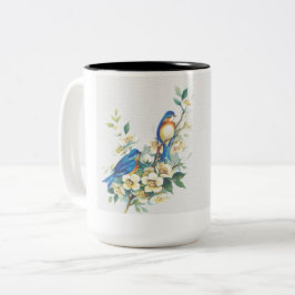 Birds-Kaffee-Tasse Zweifarbige Tasse