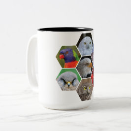 Birds-Kaffee-Tasse Zweifarbige Tasse