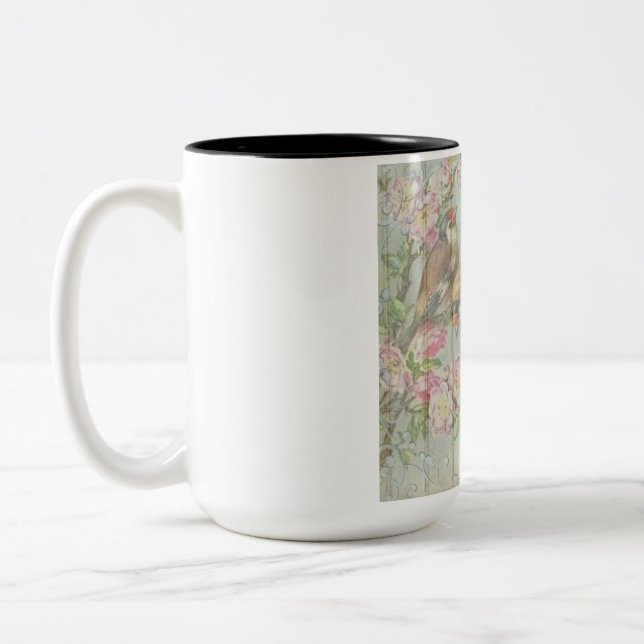 Birds-Kaffee-Tasse Zweifarbige Tasse (Links)