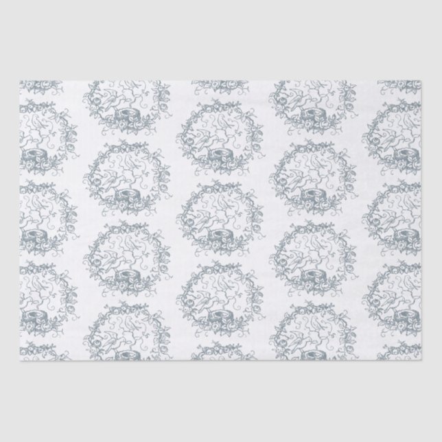 Birds Nest Baby Dusche Seidenpapier (Vorderseite)