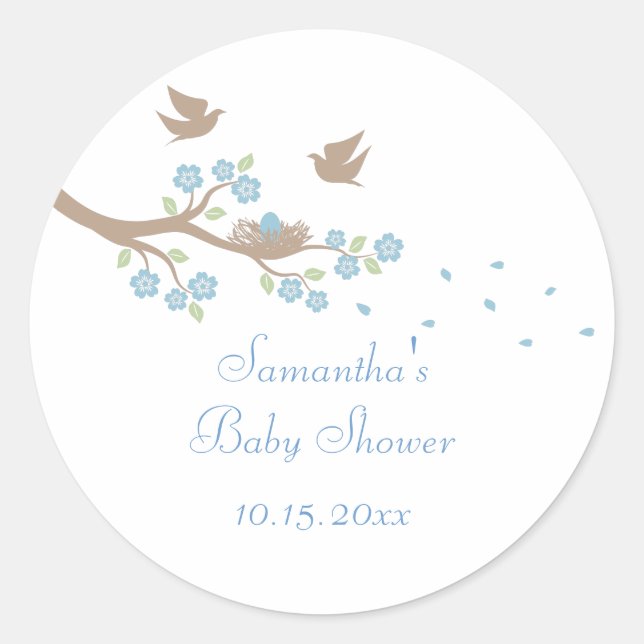 Birds Nest Baby Shooting Sticker (Vorderseite)