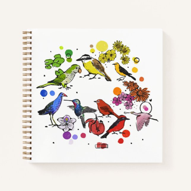 Birds notebook notizbuch (Vorderseite)