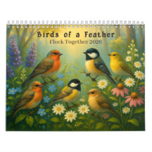 Birds of a Feather Flock Together 2026 Calendar