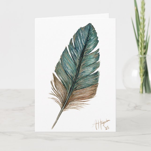 Birds of a Feather Folded Greeting Card Karte (Vorderseite)