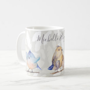 Birds of a Feather mit Namen Kaffeetasse