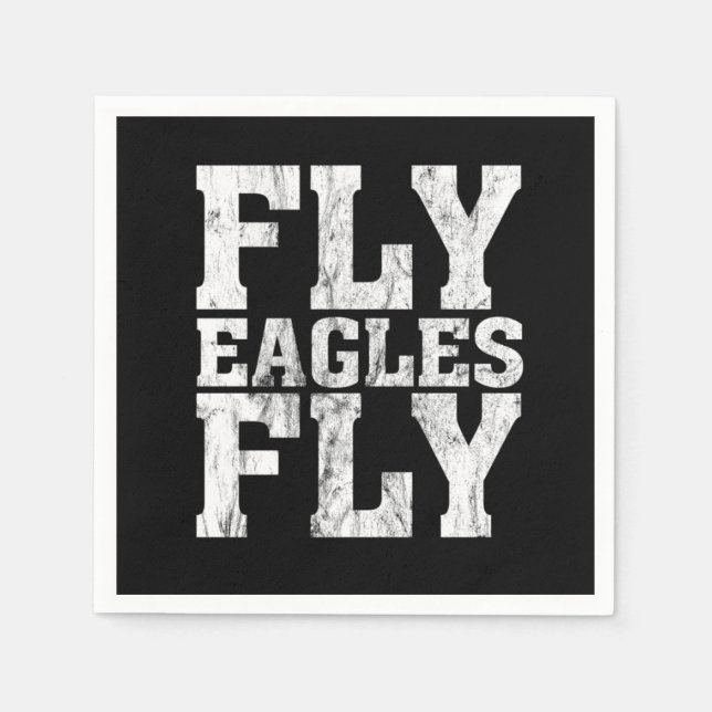 Birds Philadelphia Team Fly Eagles Fly Philfoot Serviette (Vorderseite)