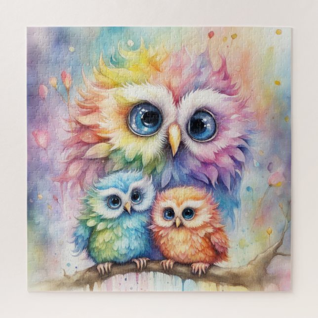 Birds-Regenbogen 4 Puzzle (Vertikal)