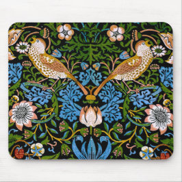 Birds & Strawberries William Morris Kunst & Kultur Mousepad