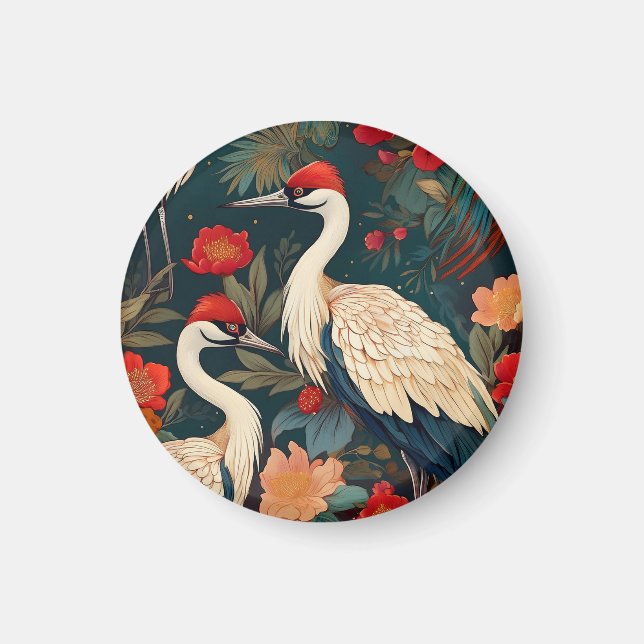 Birds with reds and greens magnet (Vorne)
