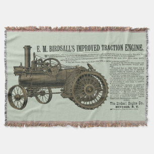 Birdsall's Steam Traction Motor 1889 Farm Tractor Decke