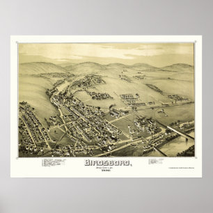 Birdsboro, PA Panoramic Map - 1890 Poster