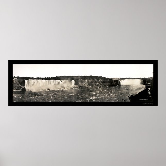 Birdseye Niagara Falls Foto 1916 Poster (Vorne)