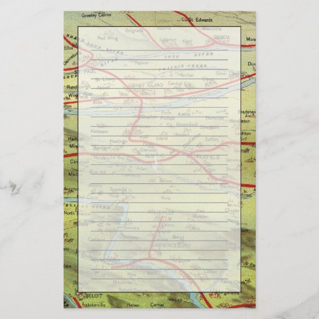 Birdseyes Ansicht-Große Ebenen Briefpapier (Vorderseite)