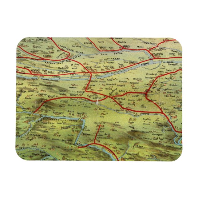 Birdseyes View Great Plains Magnet (Horizontal)