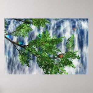 Birdsnest Falls Print Poster