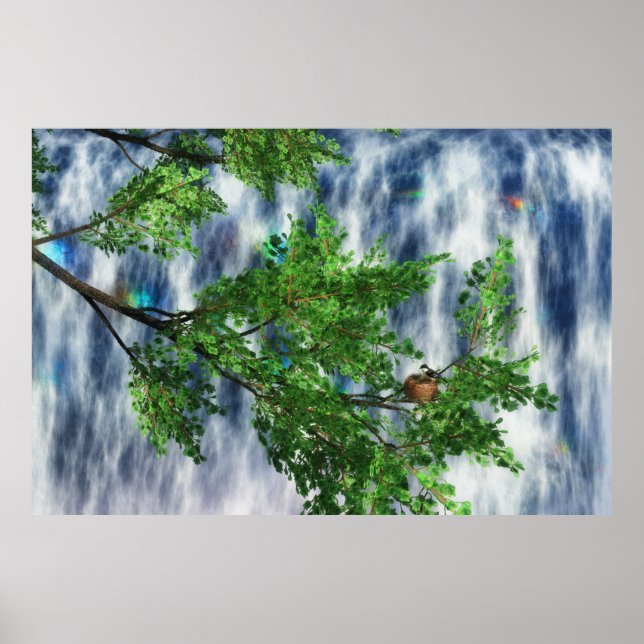 Birdsnest Falls Print Poster (Vorne)