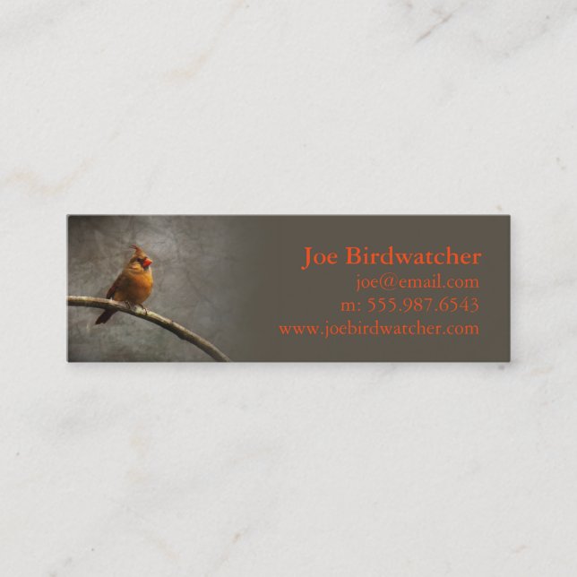 Birdwatcher Goal Mini Visitenkarte (Vorderseite)