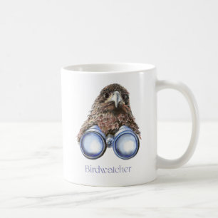 Birdwatcher Hawk Bird beobachtet Spaß Kaffeetasse