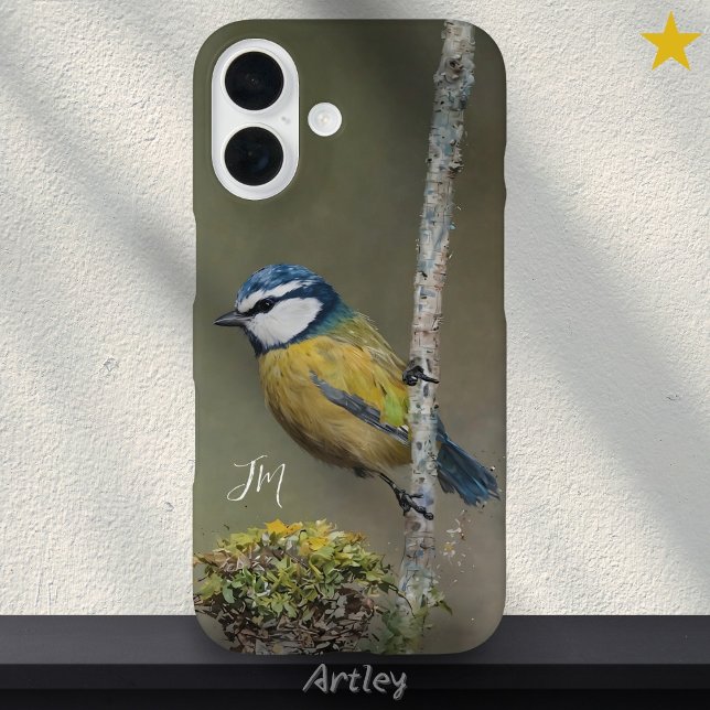 Birdwatcher-Individuelle Name mit Blauer Vogelmale Case-Mate iPhone Hülle (Von Creator hochgeladen)