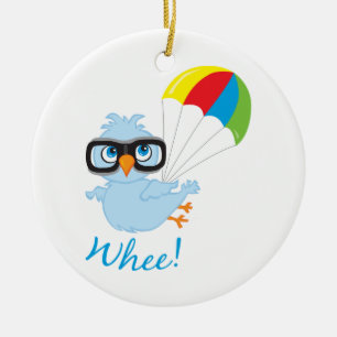 Birdy Fallschirm Keramikornament