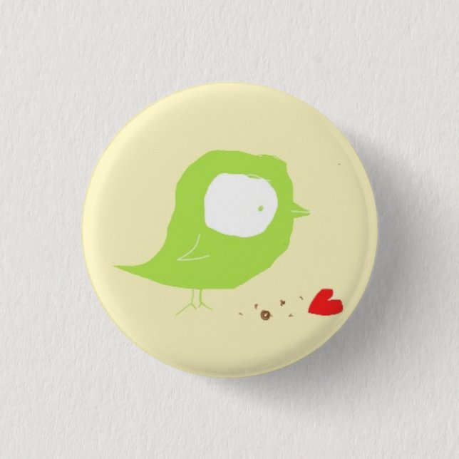 Birdy fand Liebe Button (Vorderseite)