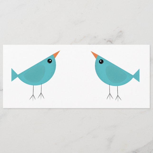 Birdy Menükarte (Vorderseite)