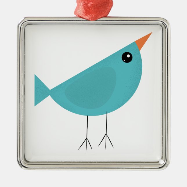 Birdy Ornament Aus Metall (Vorne)