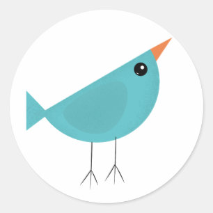 Birdy Runder Aufkleber