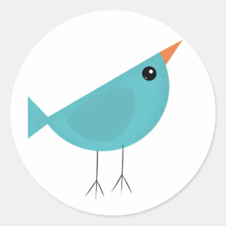 Birdy Runder Aufkleber