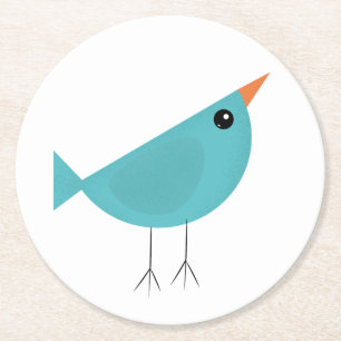 Birdy Runder Pappuntersetzer