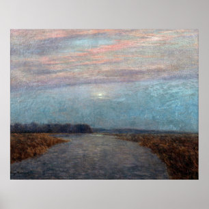 Birge Harrison - Mondlicht über den Hackensack [Re Poster