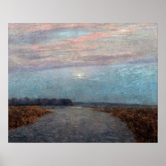 Birge Harrison - Mondlicht über den Hackensack [Re Poster (Vorne)