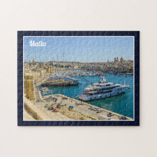Birgu Waterfront Vittoriosa Marina St Angelo Malta Puzzle